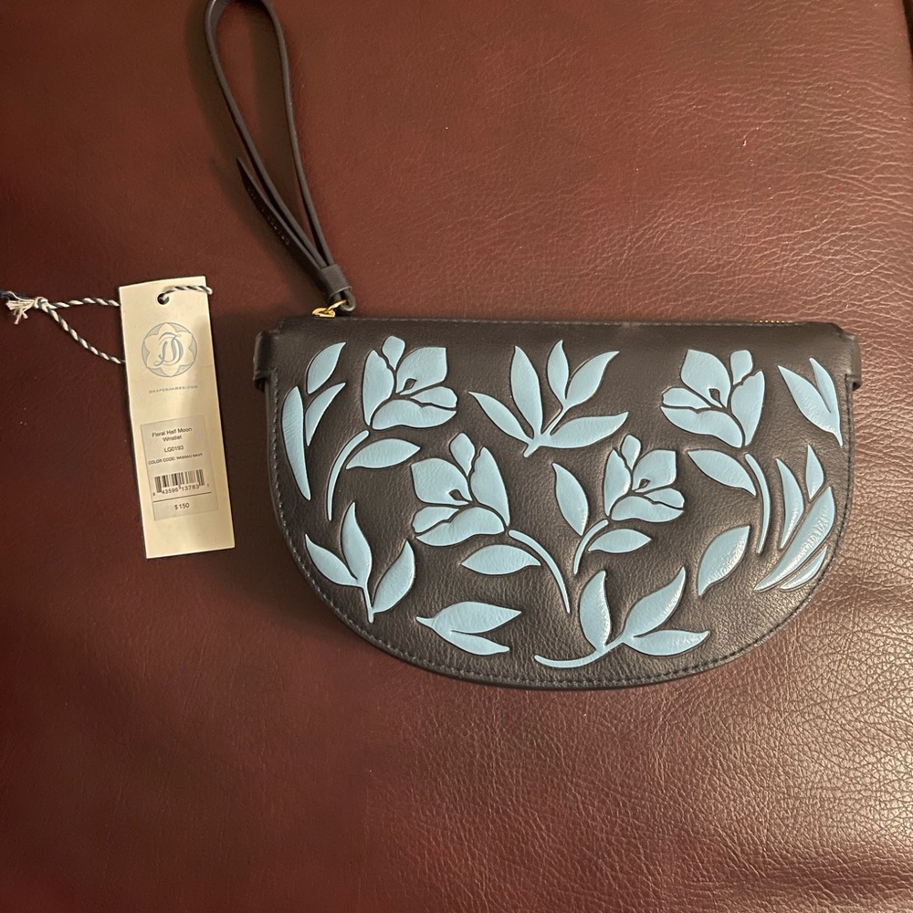 Draper James Floral Half Moon Wristlet